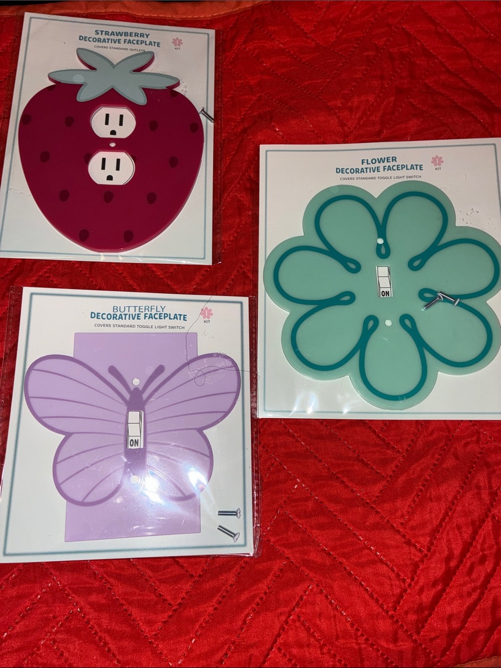 Bundle of Decorative Faceplate Outlet Covers